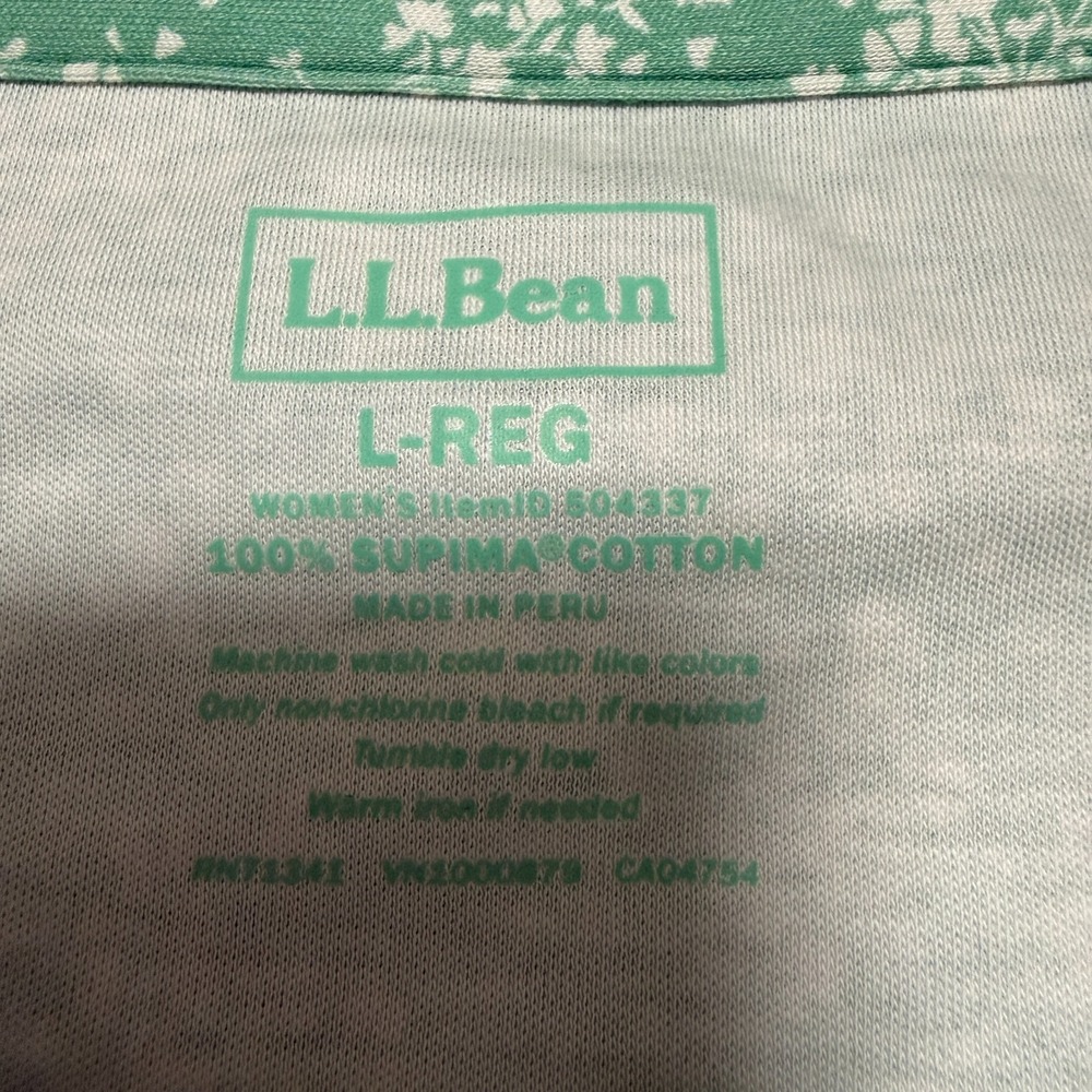 LL Bean Top Womens L Floral Cottagecore Coastal Grandma Prairie Casual Classic - Picture 2 of 8